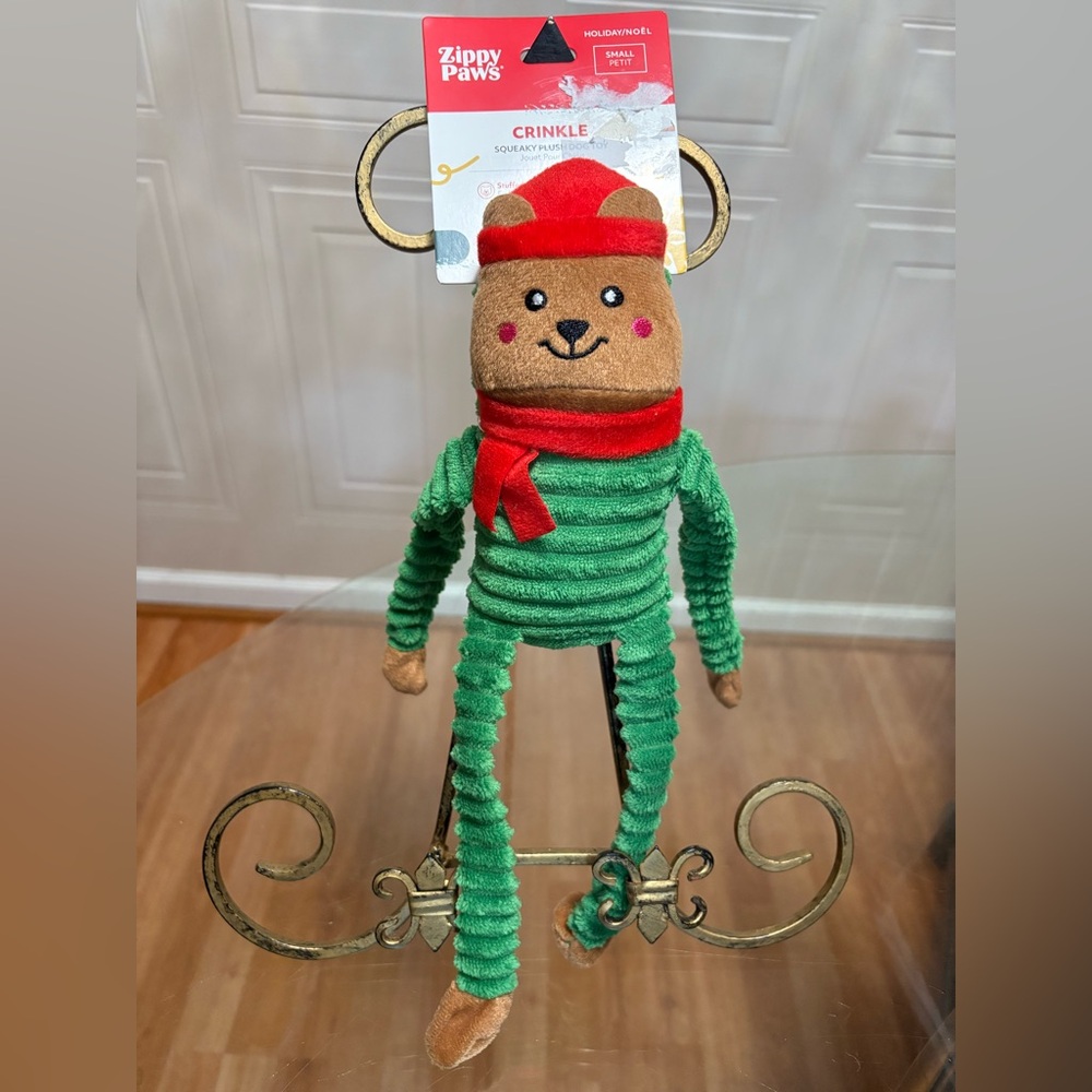 Zippy Paws Cat the Crinkle Dracula 🧛 12” Monkey - Small Clinker & Squeaker - Picture 1 of 4